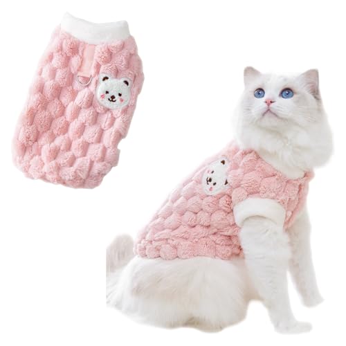 Süßes Katzen-Sweatshirt, flauschig, warm, Haustierbekleidung, Cartoon-Kätzchen, Wintermantel, Pullover, weiche, hautfreundliche Strickwaren, Größe L, Rosa Süßes Katzen-Sweatshirt, flauschig, warm, Haustierbekleidung, Cartoon-Kätzchen, Wintermantel, Pullover, weiche, hautfreundliche Strickwaren, Größe L, Rosa von Jatmira