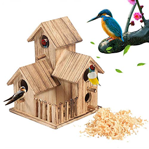Vogelhaus, Vogelzucht Nest Vogelhäuschen Kinder Spielzeug für Heimtextilien Outdoor Vogel Holz Nistkasten von Jatour