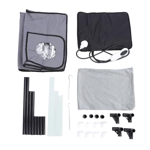 Erhöhtes, Beheiztes Katzenhaus, Kratzfest, Winddicht, Wasserabweisend, Faltbar, Isoliert, für Drinnen und Draußen (EU-Stecker 220 V) von Jauarta