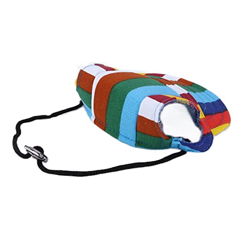 Hunde-Baseballmütze, Verstellbar, Hunde, Outdoor-Sport, Sonnenschutz, Baseballmütze mit Nackenband Draußen (Gestreiftes S) von Jauarta