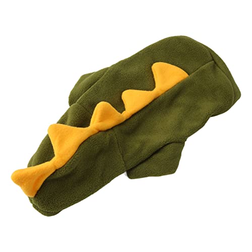 Hunde-Dinosaurier-Kostüm, Niedlich, Lustig, Warm, Plüsch, mit Kapuze, Katzen-Dinosaurier-Kleidung für Hunde, Welpen, Katzen, Kätzchen (XS) von Jauarta