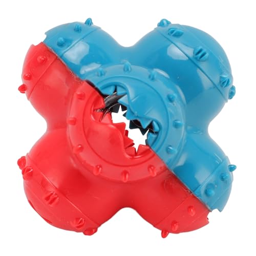 Hunde-Leckerli-Spielzeug, Ball, Zähneknirschen, Stressabbau, Quietschender Kauball, Leckerli-Spender, Hunde-Puzzle-Spielzeug für Kleine Hunde von Jauarta