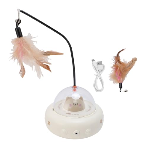 Jauarta Automatisches Interaktives Katzenspielzeug mit Federstaber Linderung Langeweile Smart Sensur Electric Necke Cat Toy für Innenkätzchen Kitty Jauarta Automatisches Interaktives Katzenspielzeug mit Federstaber Linderung Langeweile Smart Sensur Electric Necke Cat Toy für Innenkätzchen Kitty von Jauarta
