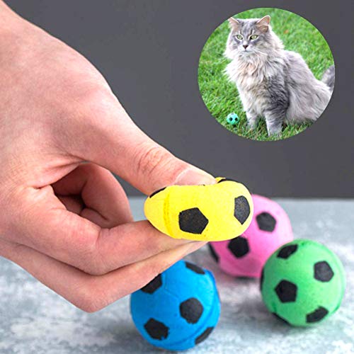 Jauarta Bouncy Interaktiver Spielzeugball für Haustiere, Schaumstoff-Fußbälle, Weiche Schaumstoffbälle, 12 Stück (ac) von Jauarta