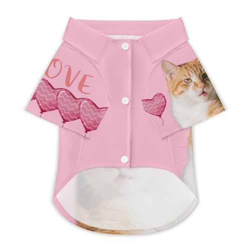 Personalisiertes T-Shirt für Katzen & Hunde - Individuelles Design Mit Ihrem Tierfoto - Bequemer Body für Katzen nach op - Atmungsaktives Polyester (DE/NL/SE/PL, Alphanumerisch, M, L, 5) von Jaucin