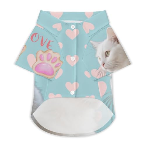 Personalisiertes T-Shirt für Katzen & Hunde - Individuelles Design Mit Ihrem Tierfoto - Bequemer Body für Katzen nach op - Atmungsaktives Polyester (DE/NL/SE/PL, Alphanumerisch, XXL, 3XL, 4) von Jaucin