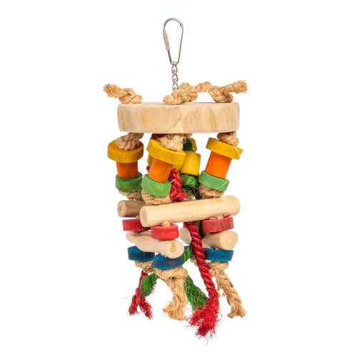 Java | Knabberspielzeug - Vogelspielzeug aus Holz - Babble Tower Chain - Small | ca. 10 x 10 x 21 cm Java | Knabberspielzeug - Vogelspielzeug aus Holz - Babble Tower Chain - Small | ca. 10 x 10 x 21 cm von Java