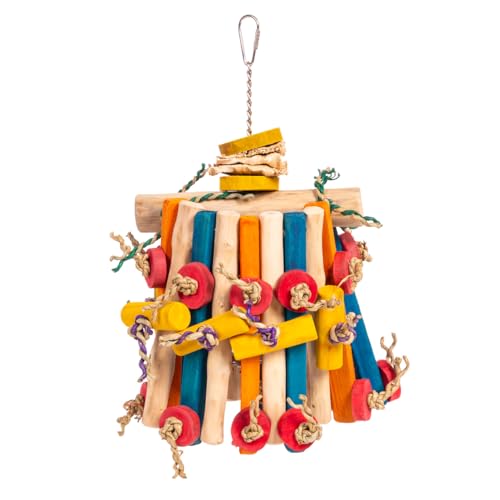 Java | Knabberspielzeug - Vogelspielzeug aus Holz - Carousel Medium | ca. 15,5 x 22 x 28 cm Java | Knabberspielzeug - Vogelspielzeug aus Holz - Carousel Medium | ca. 15,5 x 22 x 28 cm von Java