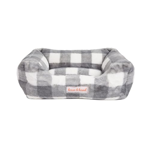 Jax & Bones All Around Grau und Weiß Nerz Plaid Bett mit Ausschnitt Silhouette Jax & Bones All Around Grau und Weiß Nerz Plaid Bett mit Ausschnitt Silhouette von Jax & Bones