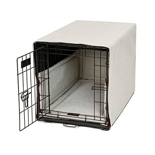 Jax & Bones Hundekäfig-Abdeckung und Hundeboxen-Set – inklusive Kistenbett, Hundehüttenabdeckung und weichem Futter, mittelgroß, elfenbeinfarben – hergestellt in den USA Jax & Bones Hundekäfig-Abdeckung und Hundeboxen-Set – inklusive Kistenbett, Hundehüttenabdeckung und weichem Futter, mittelgroß, elfenbeinfarben – hergestellt in den USA von Jax & Bones
