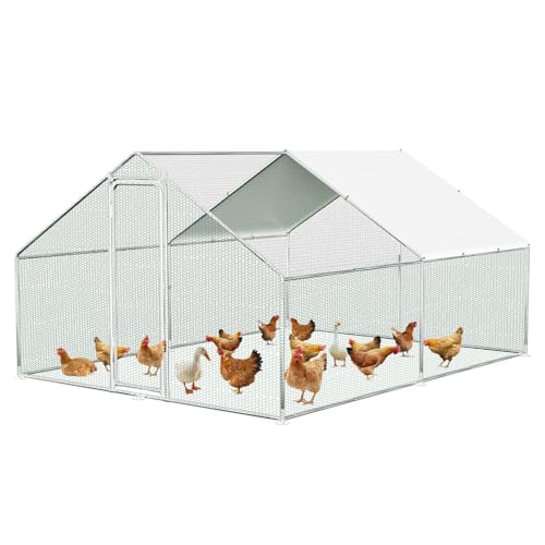 Jaxguom Hühnerstall Freilaufgehege 3x4x2m Verzinkter Stahl Kleintierstall Hühnerauslauf Dach Geflügelstall mit Sonnenschutzdach und Tür für Haustierkäfig Hühnerkäfig Vogelkäfig Kleintiere Pflanzen Jaxguom Hühnerstall Freilaufgehege 3x4x2m Verzinkter Stahl Kleintierstall Hühnerauslauf Dach Geflügelstall mit Sonnenschutzdach und Tür für Haustierkäfig Hühnerkäfig Vogelkäfig Kleintiere Pflanzen von Jaxguom