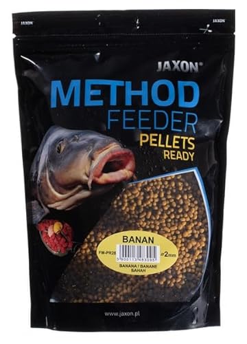 JAXON Method Feeder Pellets Grundfutter Angelfutter Lockfutter 500g (Banane/FM-PR28) von Jaxon