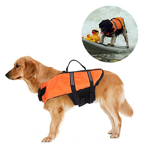 Jayboson Hundeschwimmweste Doggy Aqua-Top Schwimmweste Schwimmtraining Schwimmhilfe für Hunde Vest (Größe M) von Jayboson