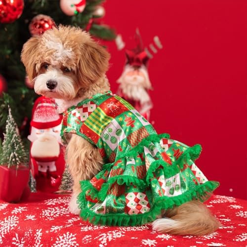Haustierfreundliches Weihnachtsbaum-Outfit, lustiges Festival-Kleid für Hunde und Katzen bei Feiertagstreffen (S) von Jayruit