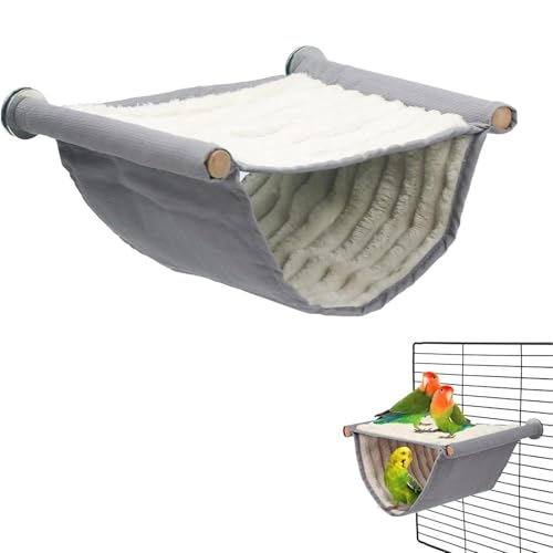 JazRvr 1X Wellensittich Zubehör, Wellensittich Spielzeug, Vogel Zubehör, Spielzeug Wellensittich, Winter Warm Vogelnest, Hängematte Für Wellensittich, Nymphensittich, 20X15 cm von JazRvr