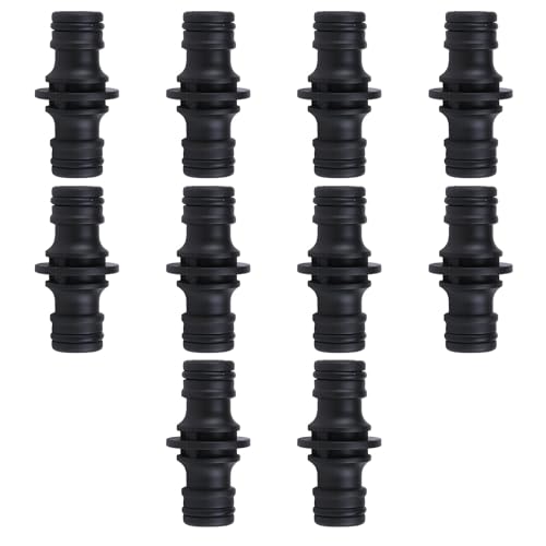 JazRvr 10 Stück Schlauchkupplung, Schlauchverbinder 1/2 Zoll, Wasserschlauch Adapter Für Gartenbewässerung Und Autowäsche, Schwarz JazRvr 10 Stück Schlauchkupplung, Schlauchverbinder 1/2 Zoll, Wasserschlauch Adapter Für Gartenbewässerung Und Autowäsche, Schwarz von JazRvr