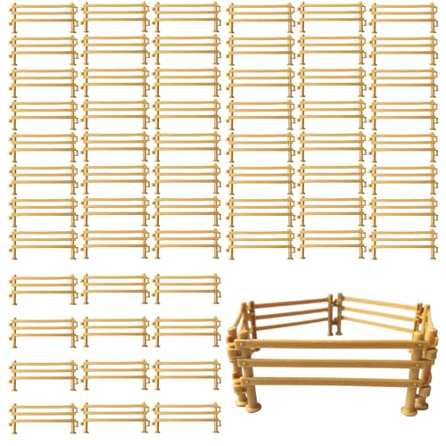 Schleich Zaun, 80 Stück Miniatur Zaun für Farm Szenen, Spielzeug für Kinder ab 3 Jahren, Eltern-Kind Interaktives Spiel, DIY Mini Zaun Set, 9 x 4 x 0.8 cm Schleich Zaun, 80 Stück Miniatur Zaun für Farm Szenen, Spielzeug für Kinder ab 3 Jahren, Eltern-Kind Interaktives Spiel, DIY Mini Zaun Set, 9 x 4 x 0.8 cm von JazRvr