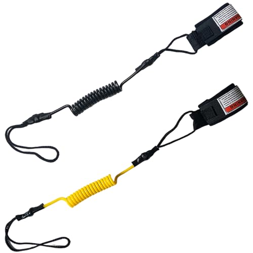 2pcs Bodyboard -Leinen Adustbare TPU Safe Paddle Board -Leine mit Knöchelmanschette für Paddleboard -Shortboard -Longboard von Jcasbdn