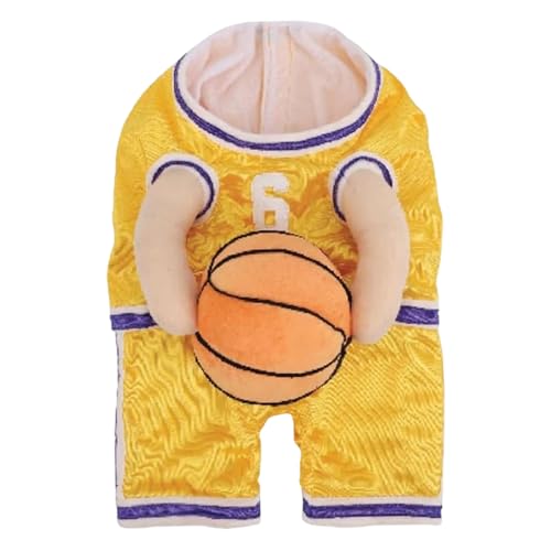 Hunde Basketballspieler Kostüm mit Ball lustige Hund Kostüme mit realistischen Händen weich Bequeme Haustier Halloween Kostüm gelb m Hunde Basketballspieler Kostüm mit Ball lustige Hund Kostüme mit realistischen Händen weich Bequeme Haustier Halloween Kostüm gelb m von Jcasbdn