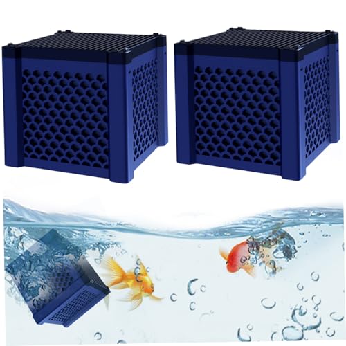 Jcasbdn 2pcs Aquariumfilter, 4, 5 x 4, 3 x, 5 Zoll wiederverwendbares Aktivkohlefischtankfilter zur Wasserreinigung, Teiche, Aquarium, Lagertank Jcasbdn 2pcs Aquariumfilter, 4, 5 x 4, 3 x, 5 Zoll wiederverwendbares Aktivkohlefischtankfilter zur Wasserreinigung, Teiche, Aquarium, Lagertank von Jcasbdn