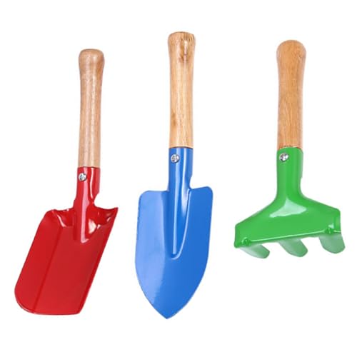 Jcasbdn 3PCS Kids Gartenwerkzeuge Buntes Metall Kids Gartenset mit Rake Shovel Trowel DIY Toddler Gartenset mit Holzgriff Jcasbdn 3PCS Kids Gartenwerkzeuge Buntes Metall Kids Gartenset mit Rake Shovel Trowel DIY Toddler Gartenset mit Holzgriff von Jcasbdn
