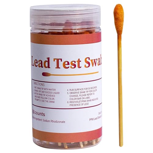 Jcasbdn Bleifarben -Testkit 30pcs Blei -Test -Abtupfer Rapid Tests in 30 Sekunden für Gerichte Spielzeug Schmuck Metall Keramik Holz Jcasbdn Bleifarben -Testkit 30pcs Blei -Test -Abtupfer Rapid Tests in 30 Sekunden für Gerichte Spielzeug Schmuck Metall Keramik Holz von Jcasbdn