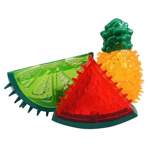 Jcasbdn Cool Dog Chew Toys Rozen Zahnen Spielzeug für Welpen Wassermelon Ananas Form Gefrierschrank Hunde Interaktive Spielzeug Sommer Quietsch 3pcs Jcasbdn Cool Dog Chew Toys Rozen Zahnen Spielzeug für Welpen Wassermelon Ananas Form Gefrierschrank Hunde Interaktive Spielzeug Sommer Quietsch 3pcs von Jcasbdn