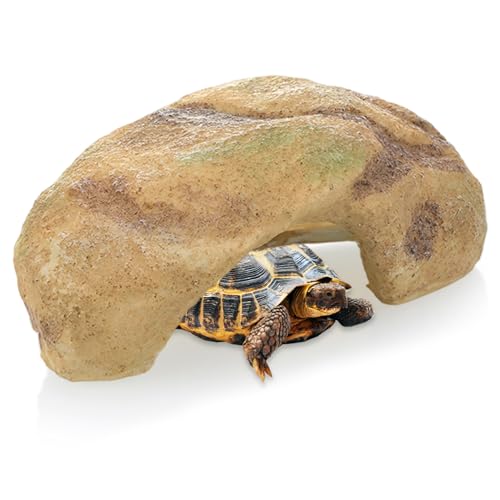 Jcasbdn Reptilienhaut, 6x3x2 Zoll Harz Simulation Rock Reptile Tank Accessoires, Aquariumdekor für Eidechsenschildkröten Amphibien Fisch mehr von Jcasbdn