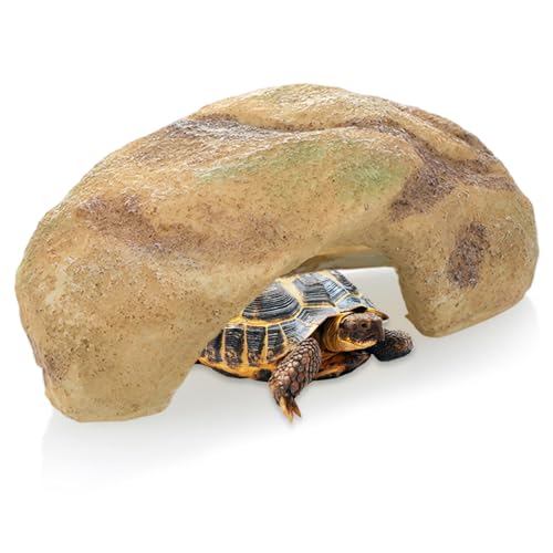 Jcasbdn Reptilienhaut, 6x3x2 Zoll Harz Simulation Rock Reptile Tank Accessoires, Aquariumdekor für Eidechsenschildkröten Amphibien Fisch mehr von Jcasbdn
