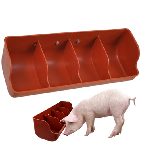 Schweinefutterautomaten 4 Futterfutter von 18,1 x 6,3 x 5,1 Zoll Schweren Kunststoff -Viehfuttermittel für Rinder Kühe Pferde Schafe Schweinefutterautomaten 4 Futterfutter von 18,1 x 6,3 x 5,1 Zoll Schweren Kunststoff -Viehfuttermittel für Rinder Kühe Pferde Schafe von Jcasbdn