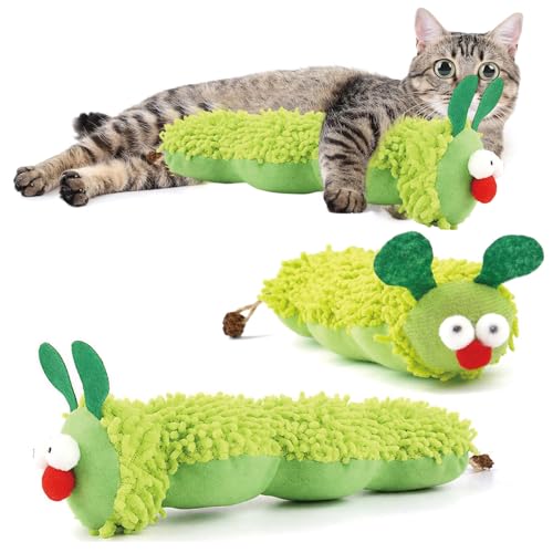 JcvPot 2 Stück Katzenspielzeug, Katzenspielzeug Selbstbeschäftigung, Interaktives Katzenspielzeug Mit Katzenminze, Für Katzenzahnhygiene & Aktivität, Weiches Spielzeug Für Katzen von JcvPot