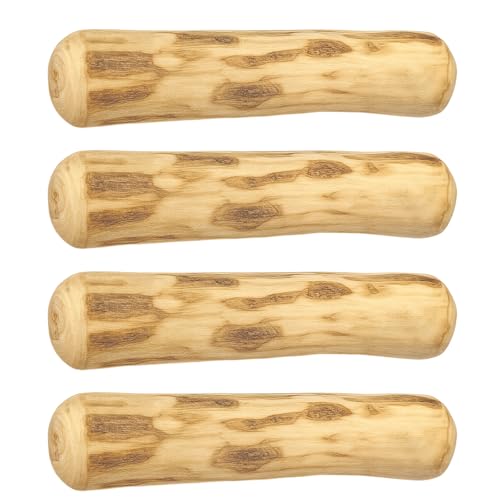 JcvPot Kaffeeholz Für Hunde, 4 Stück Kauholz Für Welpen, XXS Hundespielzeug Zur Zahnpflege, Natürliches Kauspielzeug Für Kleine Hunde, Länge 14 cm, Durchmesser 1,8-2 cm von JcvPot