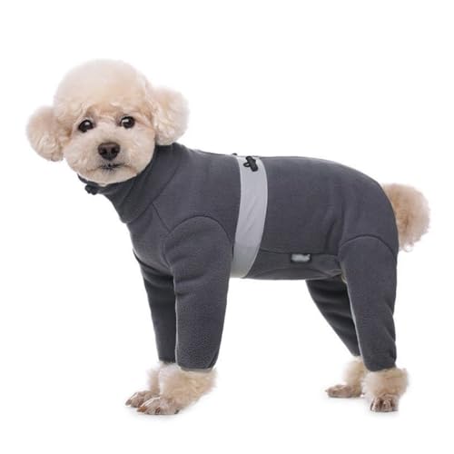 Hunde-Wintermäntel für mittelgroße und große Hunde, warme Polarfleece-Hundejacke, Winter-Hundekleidung, Pullover, kaltes Wetter, Hunde-Overall, Einteiler, Hunde-Schneejacke von Jczw