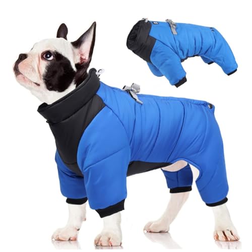 Hundemantel, warme Hundejacke, Wintermantel, reflektierend, für kaltes Wetter, Mäntel mit integriertem Geschirr, wasserdicht, winddicht, Hunde-Schneejacke von Jczw