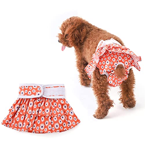 Jczw Waschbare Hundewindeln für Hündinnen – wiederverwendbare Hundewindeln für Hündinnen – sehr saugfähige Hundekleider von Jczw