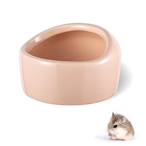 Kleintierschale aus Keramik, Hamsternapf, Hamster-Futternapf, verhindert Umkippen, Spritzen und Kauen für Ratten von Jczw