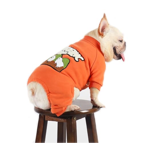 Weiches und warmes Hunde-Sweatshirt, Winter, Herbst, Fleece, Haustierkleidung mit Aufdruck für mittelgroße und große Hunde von Jczw