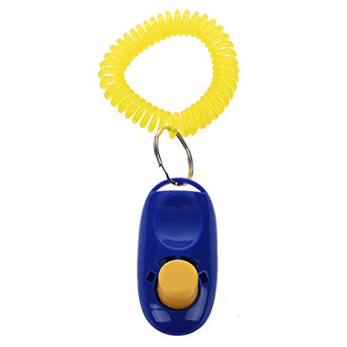 Jdeijfev Hund Welpen Training Clicker mit Handgelenk Riemen (blau) von Jdeijfev