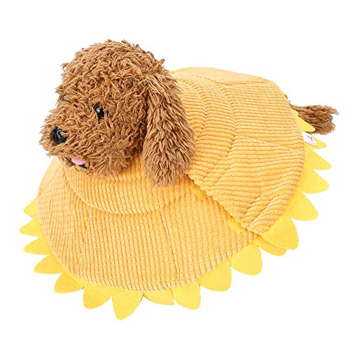 Jeanoko Haustierhalshalsband, Sunflower Design Dog Comfy Cone, um zu verhindern, DASS Haustiere gegen Hunde und Katzen kämpfen oder Wunden verletzen(S) von Jeanoko