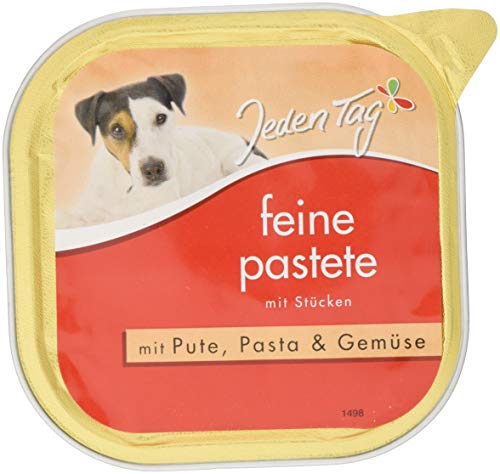Jeden Tag Hund Pastete, Pute, Pasta und Gemüse, 9er Pack (9 x 300 g) von Jeden Tag
