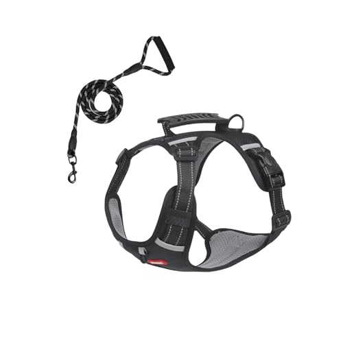 Chewie Cozy Harness, 2025 New Chewie Dog Harness, Breathable & Comfortable Dog Harnesses (Black,M) von Jeeeun