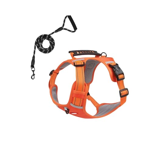 Chewie Cozy Harness, 2025 New Chewie Dog Harness, Breathable & Comfortable Dog Harnesses (Orange,L) von Jeeeun