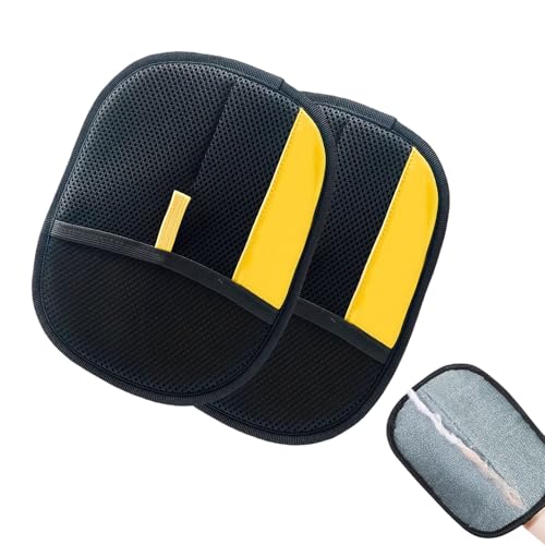 Jeeeun 2025 Pet Double Sided Grooming Glove | Strong Hair Removal & Reusable | for Furniture, Couch, Carpet, Car Seats, Clothing (2pcs) von Jeeeun
