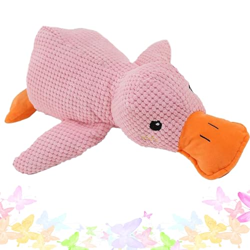 Jeeeun Zentric Quack-Quack Duck Dog Toy, Zentric Dog Toy, Quack-Quack Duck Dog Toy, Classic Duck Dog Squeak Toy (pink) von Jeeeun
