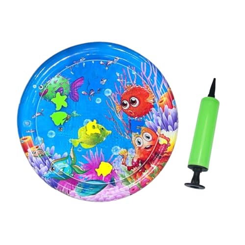 Ocean Breeze Splashland for Cats, Thickened Anti-Scratch Water Mat for Indoor and Outdoor Toys (Fish Model) von Jeeeun
