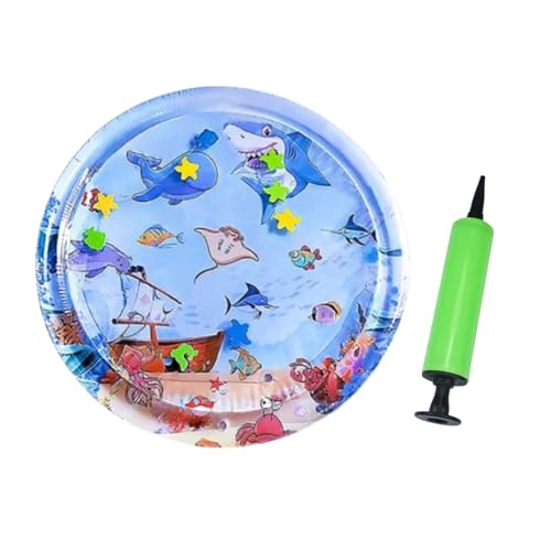 Ocean Breeze Splashland for Cats, Thickened Anti-Scratch Water Mat for Indoor and Outdoor Toys (Shark Model) von Jeeeun