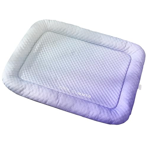 Summer Pet Ice Silk Dog House - 2025 New Breathable Cooling Kennel & Cat Bed with Ice Pad Technology for Ultimate Heat Relief (Gradient Blue,L) von Jeeeun