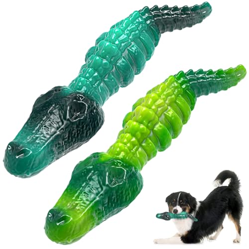 Jeefome Kauspielzeug für große Hunde – 2 Packungen unzerstörbares Hundespielzeug für aggressive Kauer – robustes Hundespielzeug für große Rassen von Jeefome