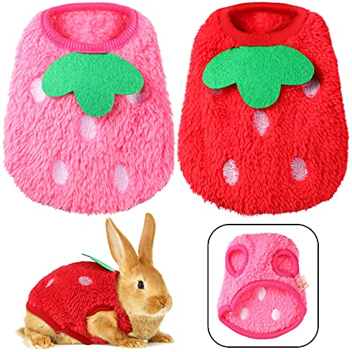 2 Stücke Weiche Kaninchen Kleidung Niedliches Haustier Kostüm Vlies Warmes Kleintier T-Shirt Häschen Weste Gemütlich Kleines Haustier Kleid für Kätzchen Chihuahua, 3 S, Rot und Rose Rosa 2 Stücke Weiche Kaninchen Kleidung Niedliches Haustier Kostüm Vlies Warmes Kleintier T-Shirt Häschen Weste Gemütlich Kleines Haustier Kleid für Kätzchen Chihuahua, 3 S, Rot und Rose Rosa von Jeere