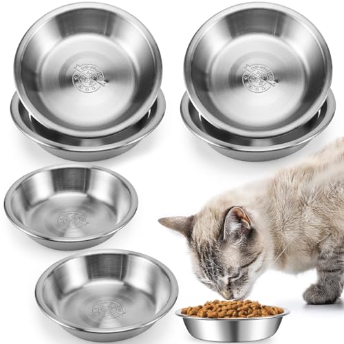 Katzennäpfe aus Edelstahl, silberfarben, 14 cm, 8 Stück Katzennäpfe aus Edelstahl, silberfarben, 14 cm, 8 Stück von Jeffbaubl